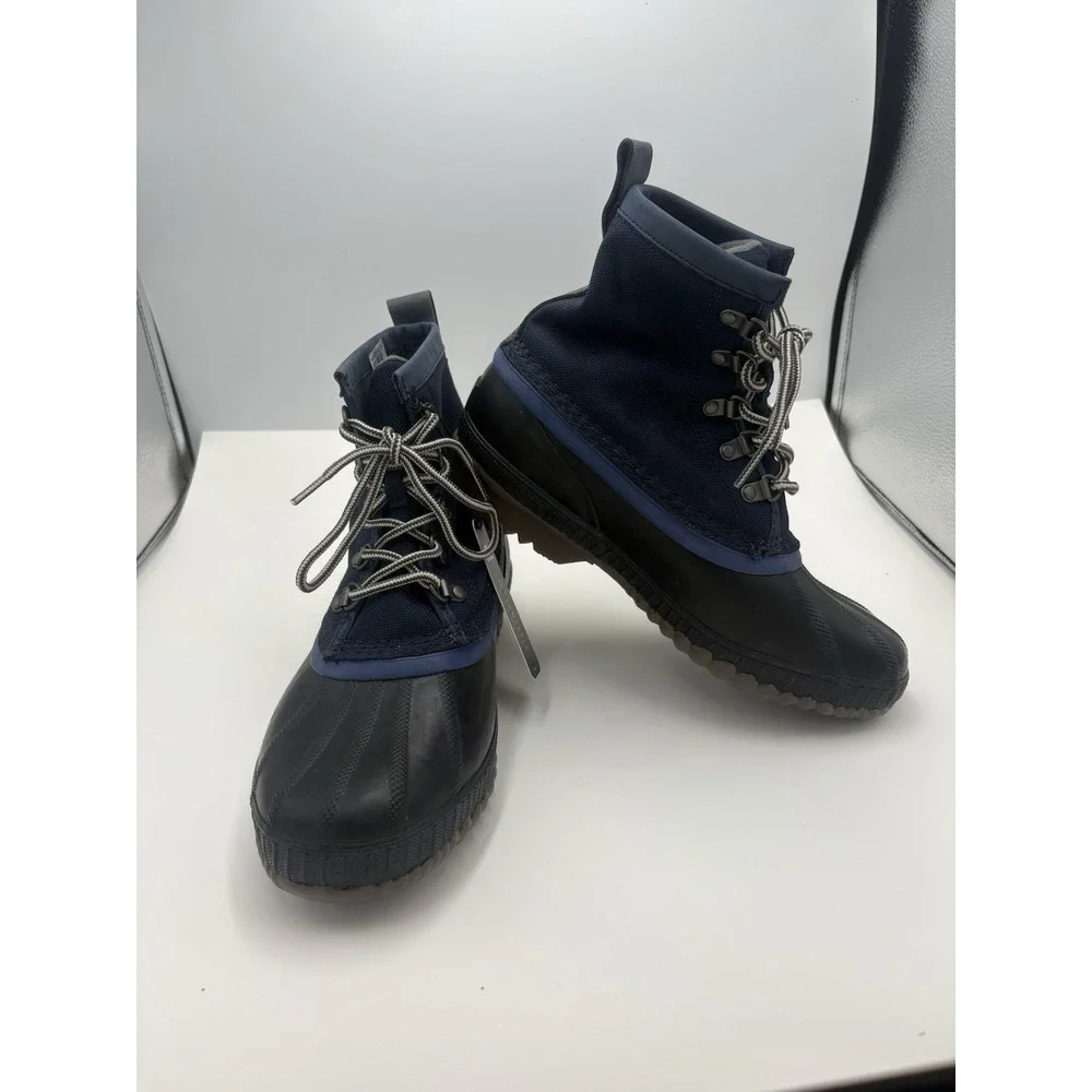Sorel Cheyanne II Short Nylon Duck‎ Boots Collegiate Navy 7 New